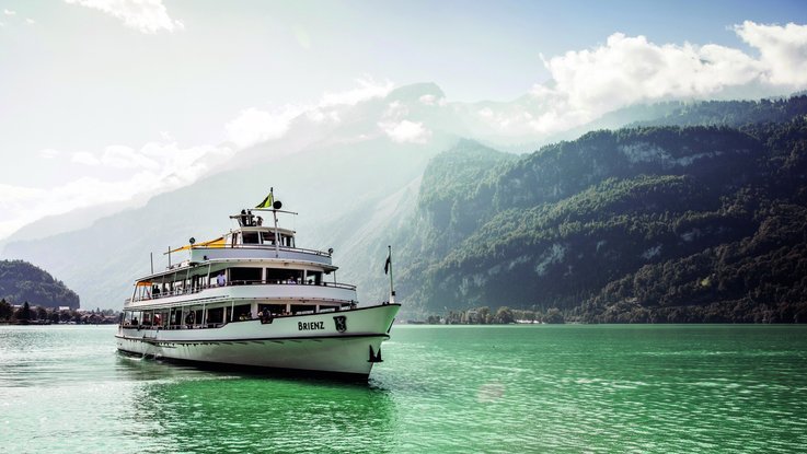 Switzerland. get natural.  Boat trip on Lake Brienz.  